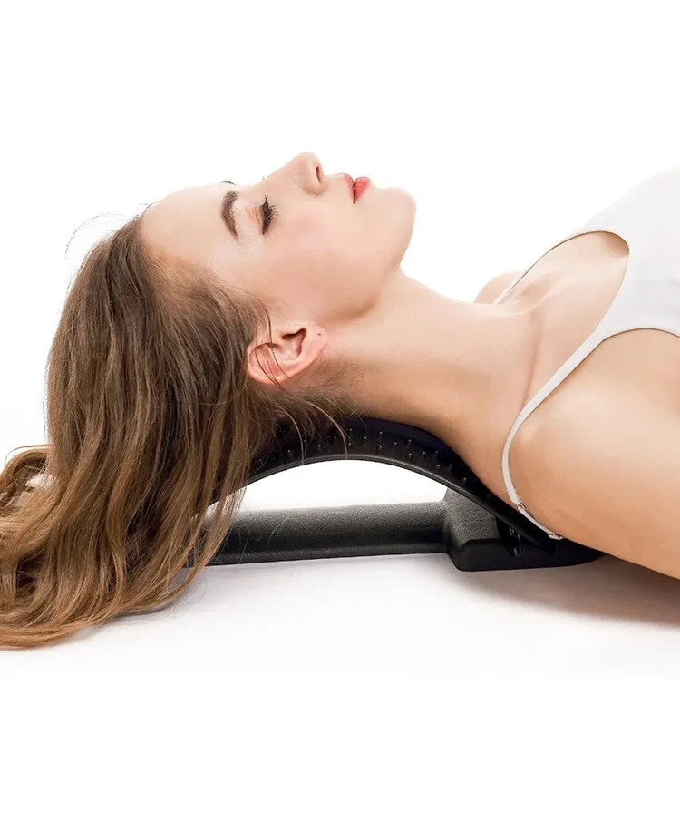 The Back Relief Pro: Multi-Level Adjustable Stretcher for Lumbar & Neck Pain