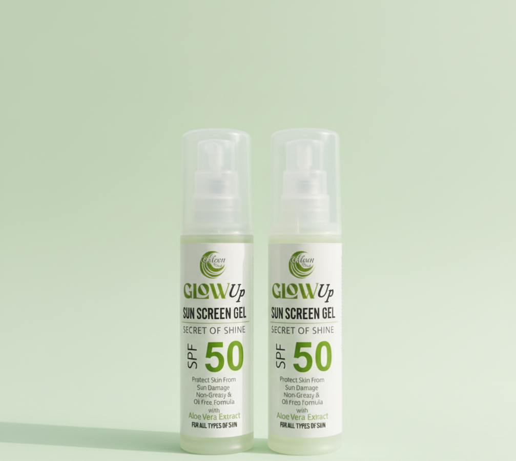 GLOWUP SUN SCREEN GEL SECRET OF SHINE 50 Spf (50ml)