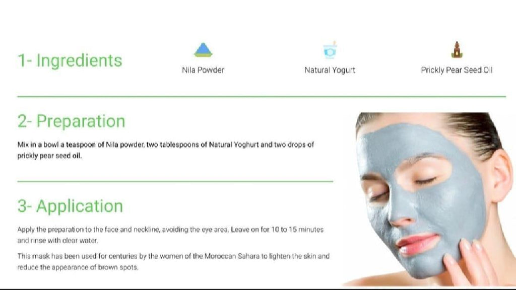 MOROCCAN BEAUTY: Blue Face Mask Powder - 120g