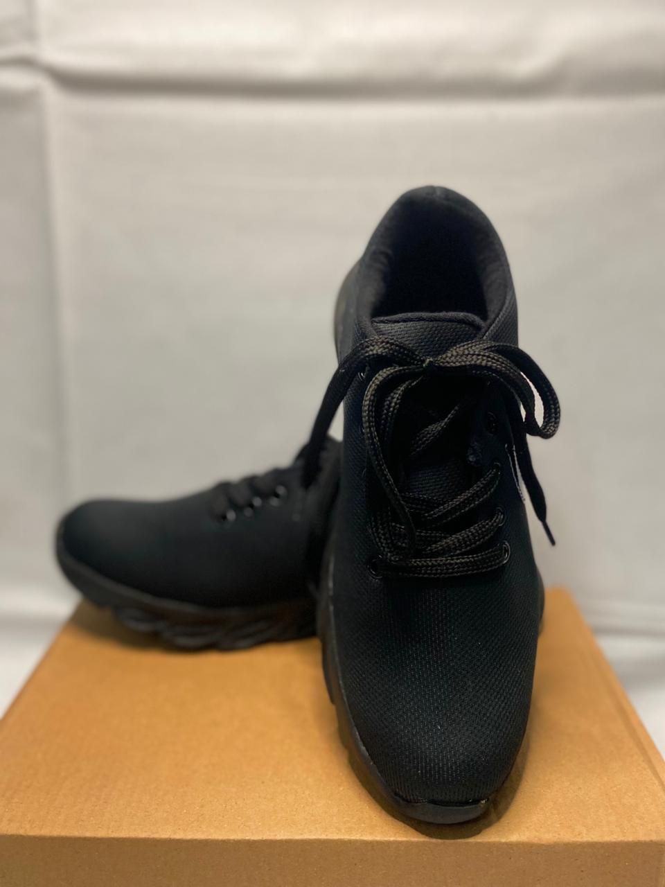 Men's Fabric Walking Sports Shoes, Black