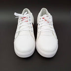 Men's Rexine Fancy Sneakers (GU-White)