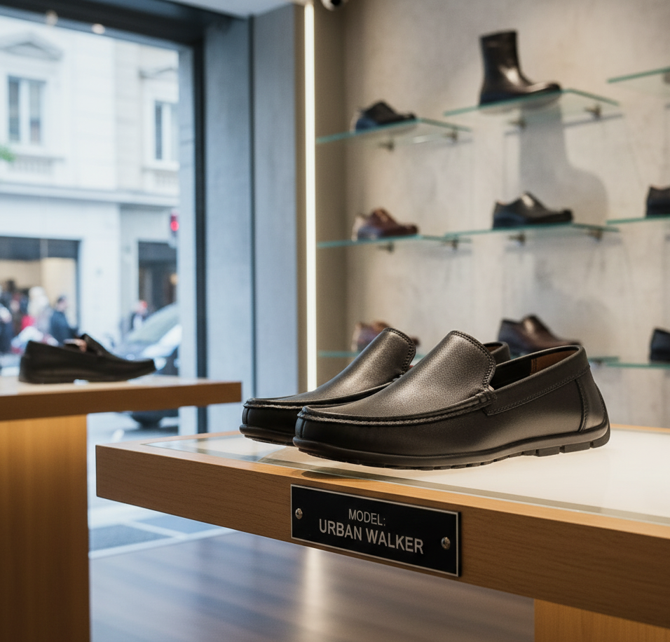 Men's Leather Formal Shoes SJ- Black