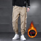 Winter Sportswear for Men: Lambswool Waterproof Cargo Pants, Warm & Casual