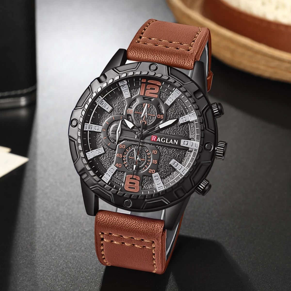 Wal-Joy WJ079: Men’s Fashion Watches with Leather Strap | Classic Wristwatch Gift