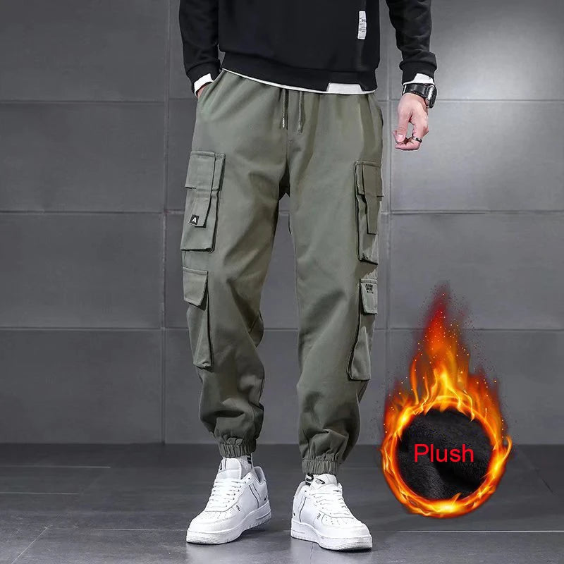 Winter Sportswear for Men: Lambswool Waterproof Cargo Pants, Warm & Casual