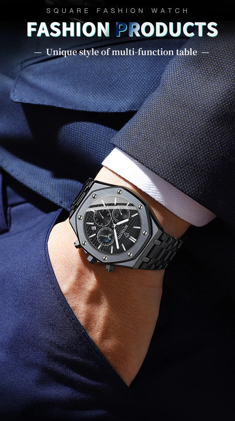 BINBOND Luxury Men’s Watch-Quartz,Water-Resistant