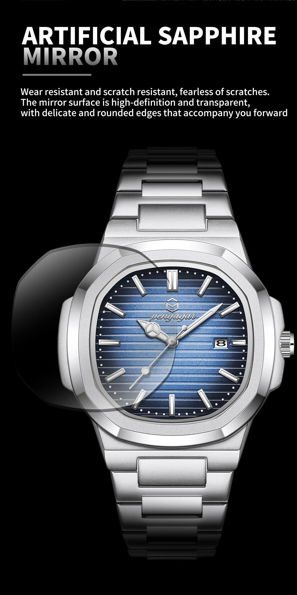 2025 Luxury Square Military Watch for men