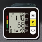 Portable Digital Wrist Blood Pressure Monitor | Heart Rate Pulse Meter & Health Care Device
