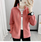Women’s Plus-Size Fleece Jacket – Warm Winter/Spring Coat for Casual & Sportswear
