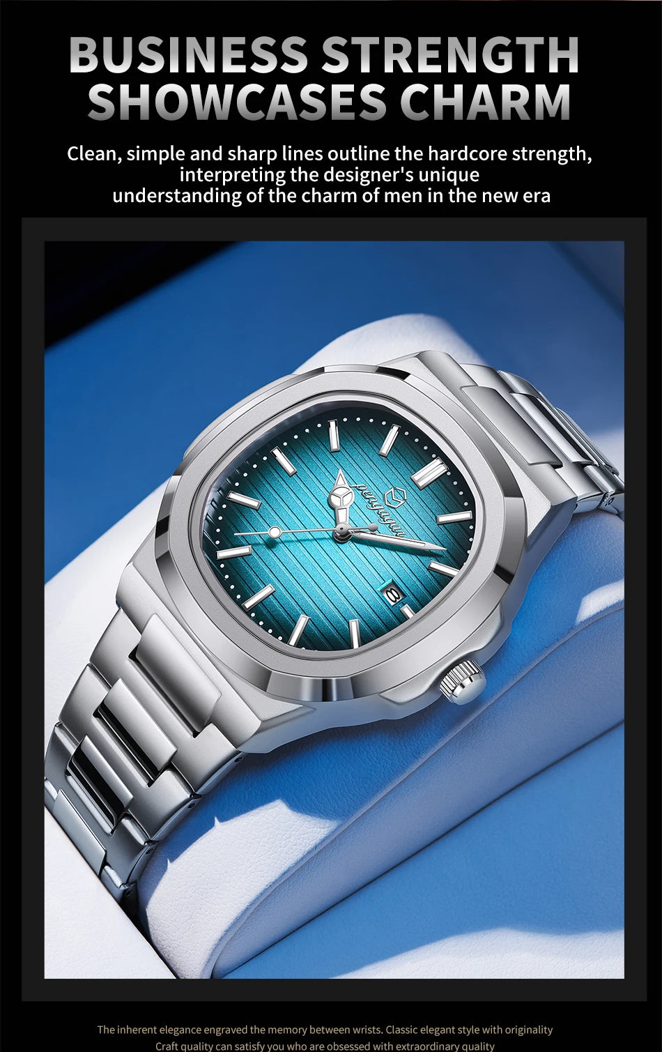 2025 Luxury Square Military Watch for men