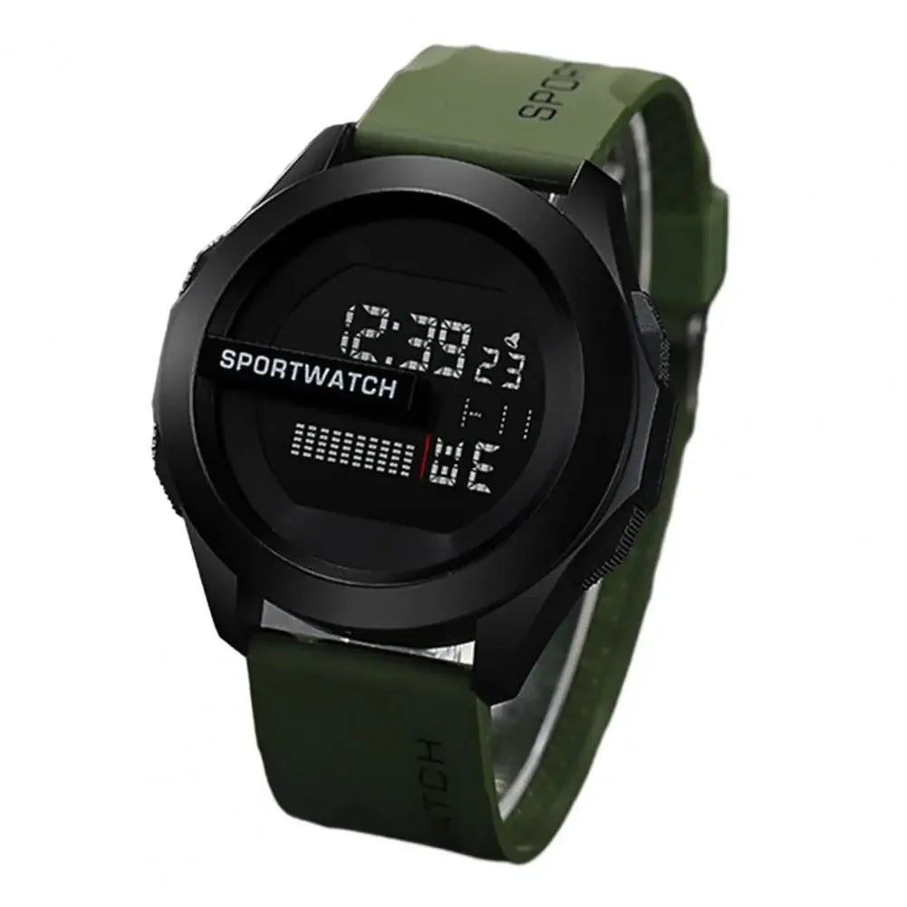 Men's LED Digital Sports Watch – Alarm Clock, Multifunction, Waterproof Fitness Watch for Men