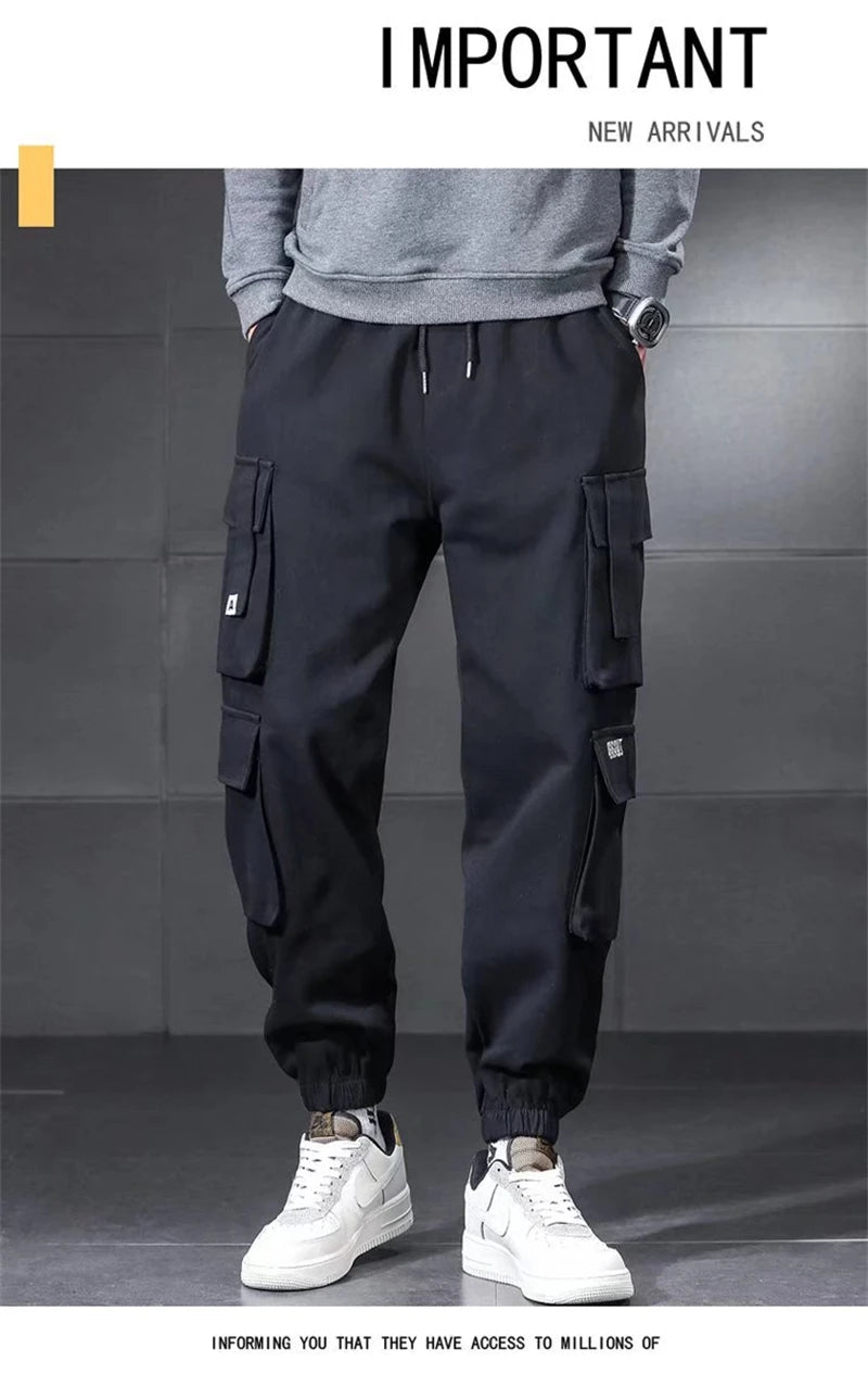 Winter Sportswear for Men: Lambswool Waterproof Cargo Pants, Warm & Casual