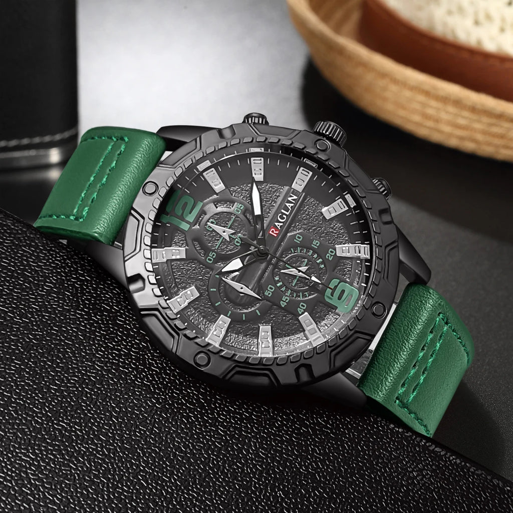 Wal-Joy WJ079: Men’s Fashion Watches with Leather Strap | Classic Wristwatch Gift