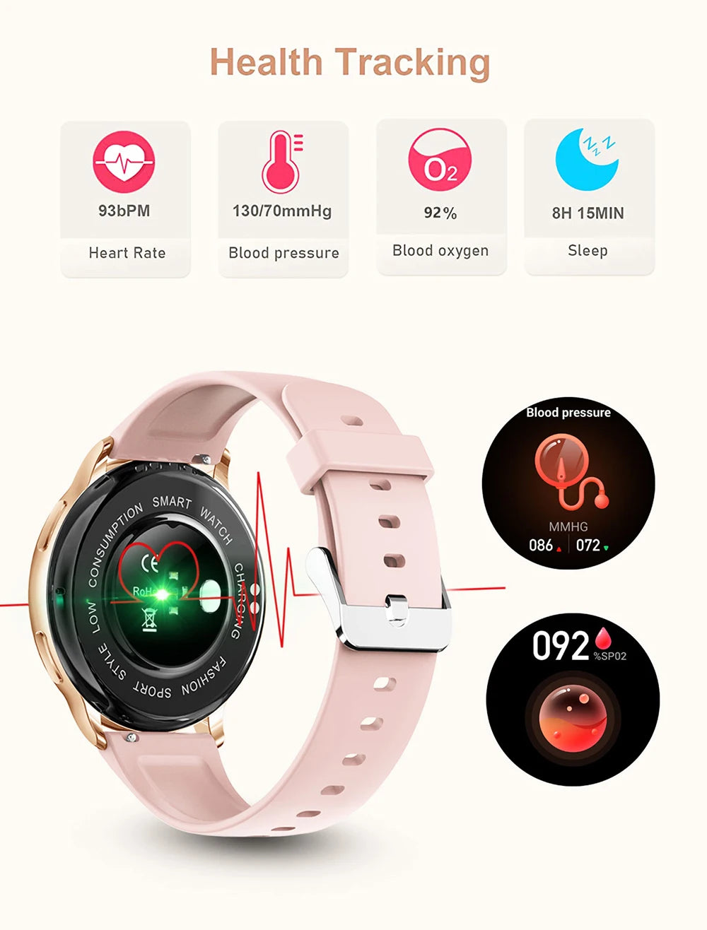 MEVADEN Y22 Bluetooth Call Smart Watch-for men & women