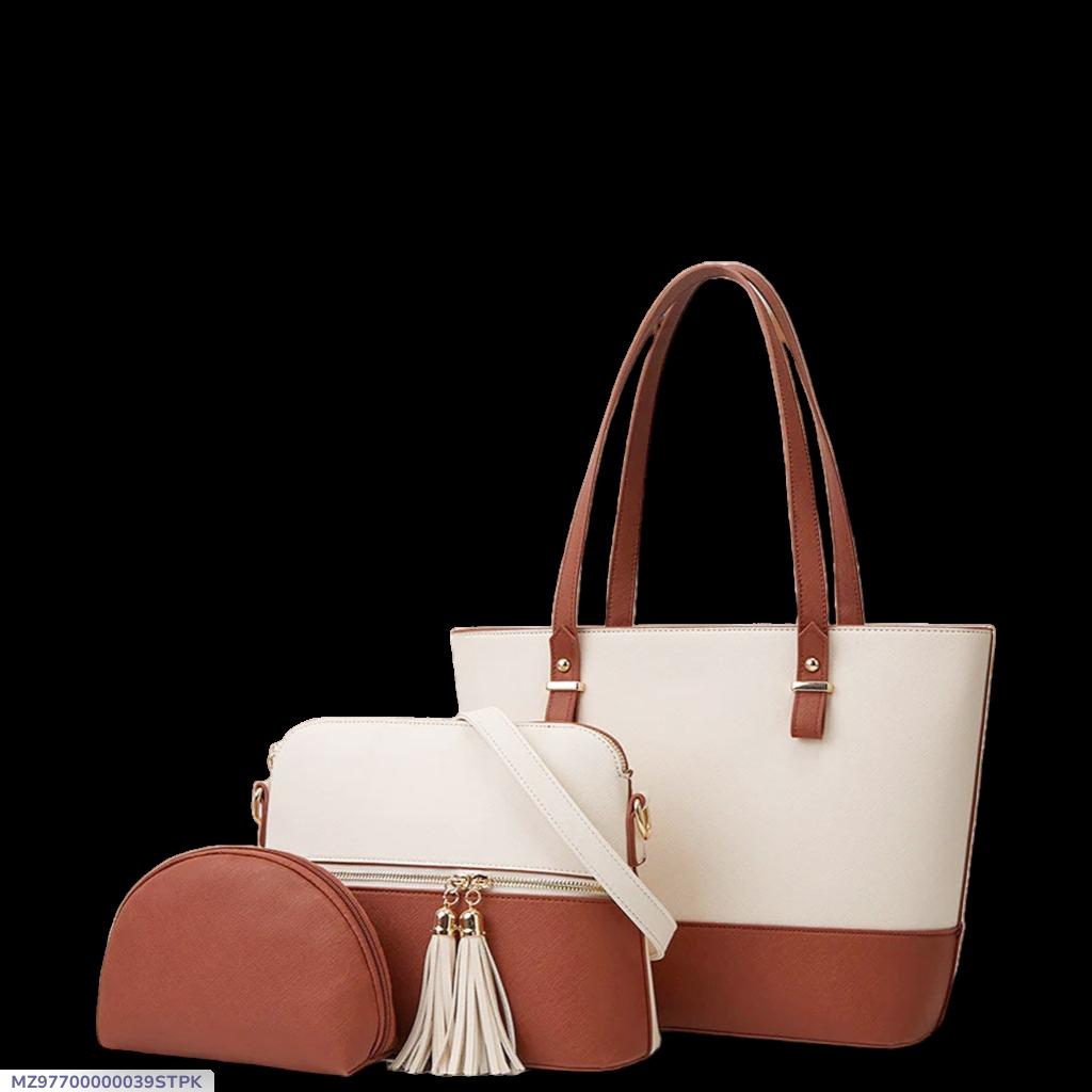 Women's PU Leather Textured Hand Bag