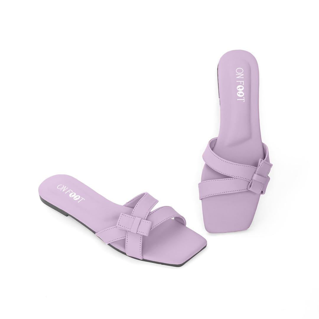 Women's Rexine Fancy Flats | PVC Sole Flat Shoes for Women