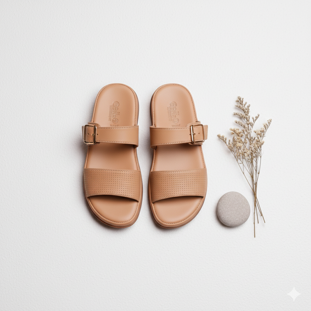 Women's Synthetic Leather Medicated Soft Chappal