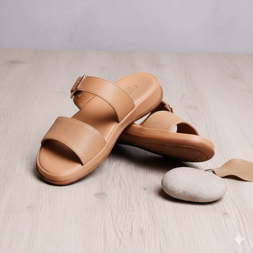 Women's Synthetic Leather Medicated Soft Chappal